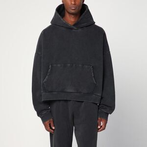Entire Studios Washed Black Cotton Sweatshirt Men